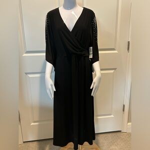 MSK Black evening dress NWT Large